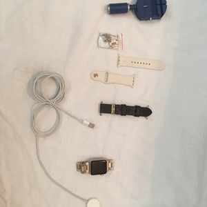 Apple Watch -1st gen- 38mm   And 3 bands